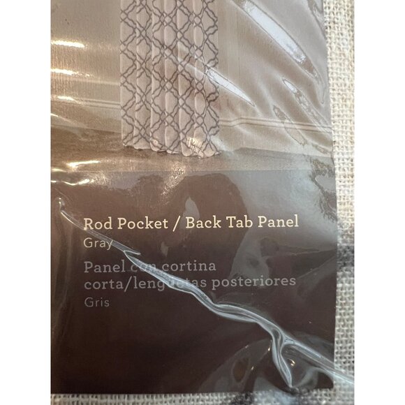 Allen + Roth Light Filtering Gray Rod Pocket/Back Tab Curtain Panel 50" X 95" 95 - Picture 2 of 6